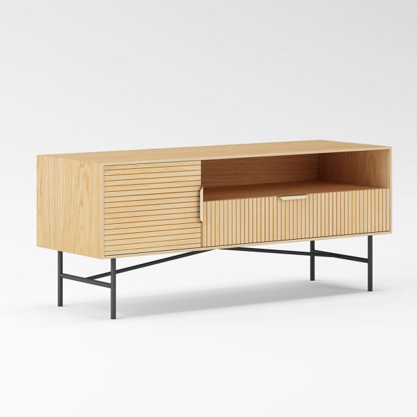 TV-laud BASSEL 120x40xH50cm, 3D melamiin