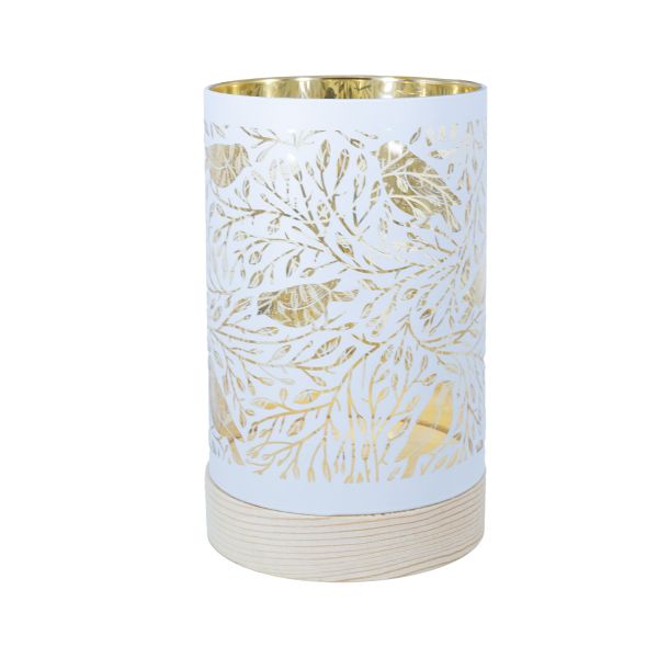 LED-light WINGS BIRDIE H15cm white, with taimer