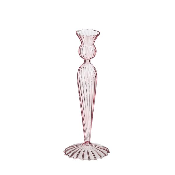 Candle holder JAYDA H25cm, pink