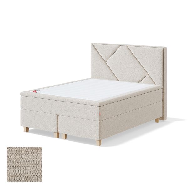 Continental bed RED CONTINENTAL VERANO 140x200cm, medium, light beige