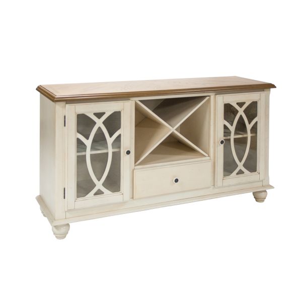 Kummut LILY 152x46xH84cm, antiikvalge