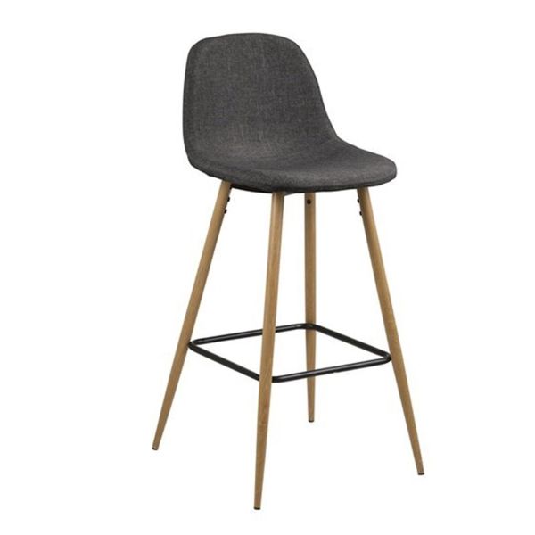 Bar stool WILMA grey