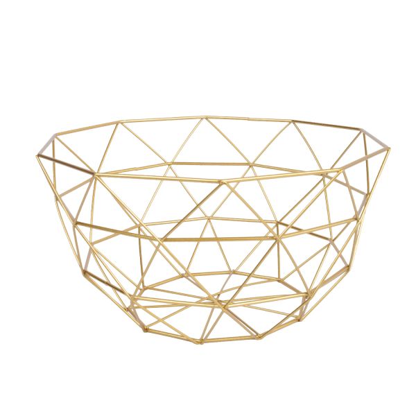 Candleholder NISSA D26xH13cm, golden