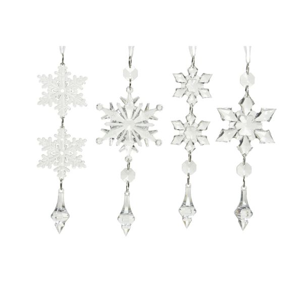 Jõuluehe XMAS lumehelbed 16cm, mix