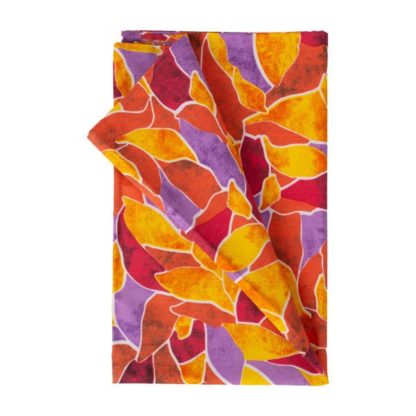 Table mat LONETA NEW 136x220cm, red leaves