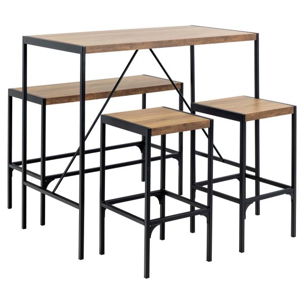 Bar table BAHAMAS 120x60xH105cm, natural