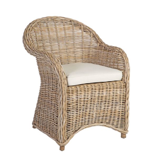 Armchair KATALINA 64x64xH85cm, natural rattan