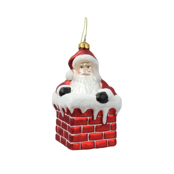 Jõuluehe SHINE SANTA 11cm, klaas