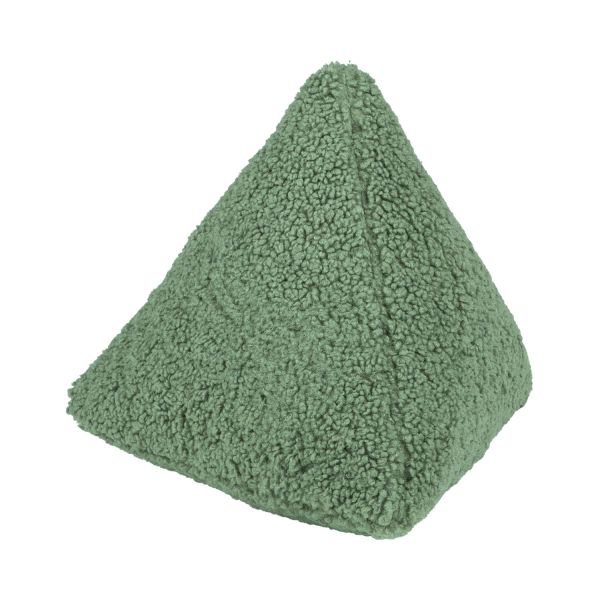 Pillow LARRY tetrahedron, 32x32x32cm, green
