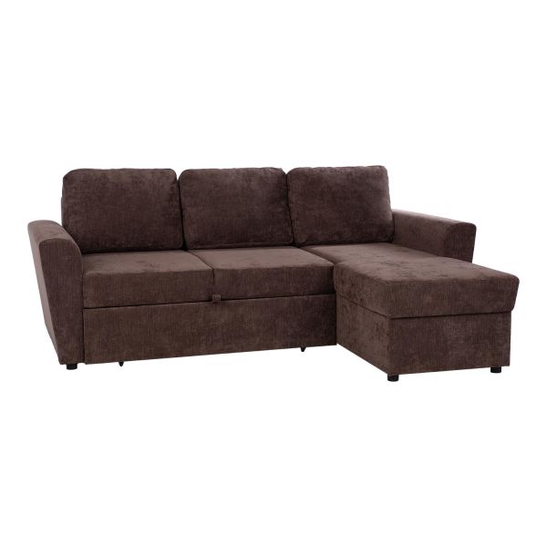 Corner sofa bed INGA brown