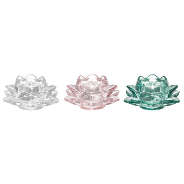 4Living Candle holder Lotus 12 cm assortment display