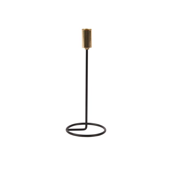 Candlestick SHINE AWAY H23,5cm, black