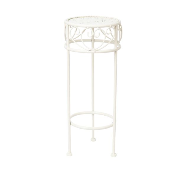 Flower stand SANDY D20xH50cm, antique white