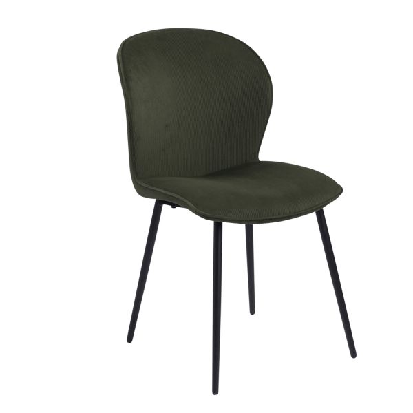 Chair EVELYN olive green