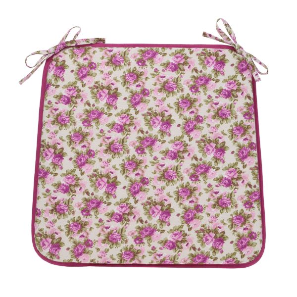 Cushion LONETA NEW for chair 39x39cm, purple rose
