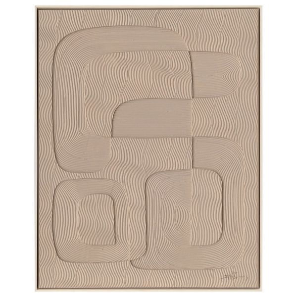 Maal raamiga 80x100cm, helepruun kujund