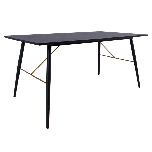Dining table LUXEMBOURG 160x90xH75cm, black