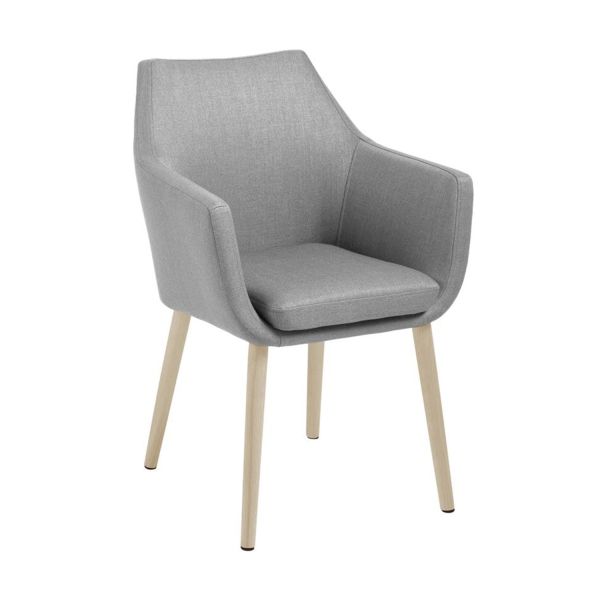 Chair NORA light grey/oak