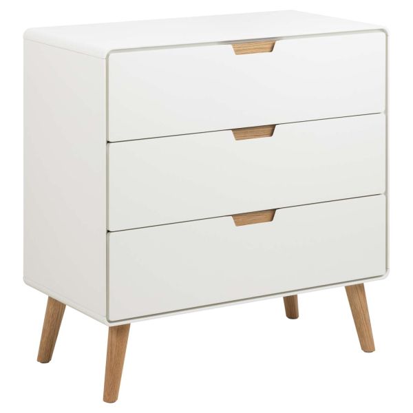 Chest of drawers LOWELL 80x40xH80cm, white