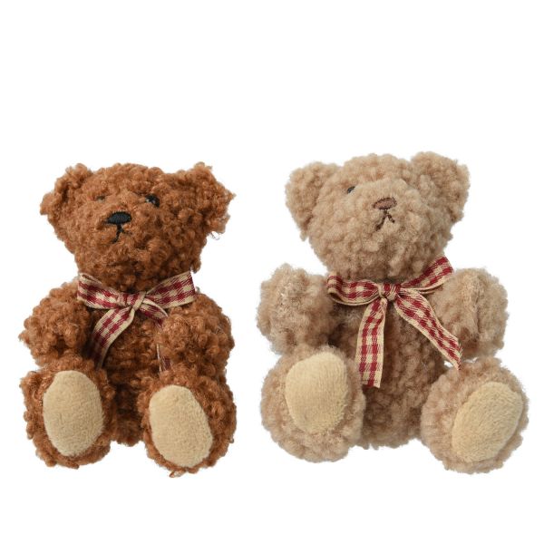 Jõuluehe SHINE TEDY 10cm, mix