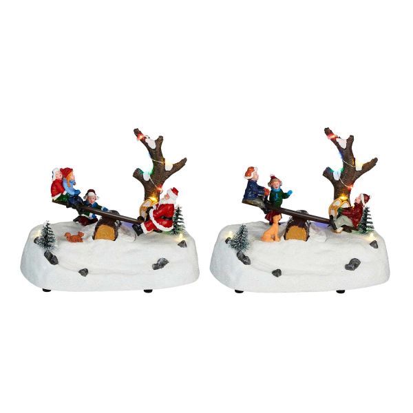 Jõuludekoratsioon SHINE FUN LED 18cm patareiga, mix