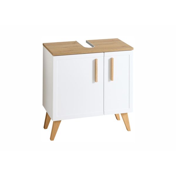 Шкаф под раковину PELIPAL матовый белый/дуб
