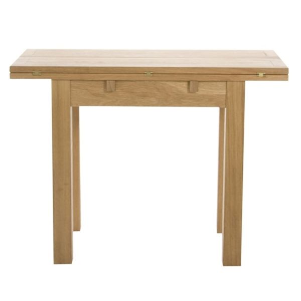 Dining table KENLEY 100x45/90xH75cm, oak