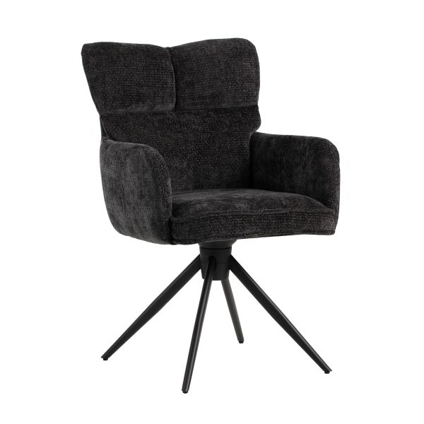 Chair LORENA swivel, grey