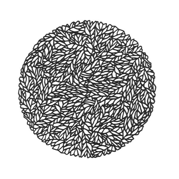 Lauamatt ALMA D38cm, must