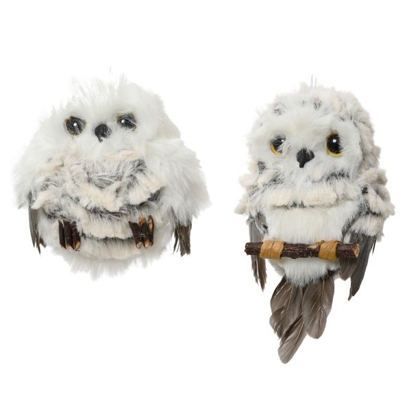 Jõuluehe SHINE OWL 8cm, mix