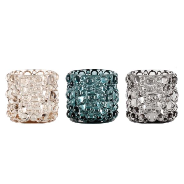 Candle holder PISARA H8cm, mix