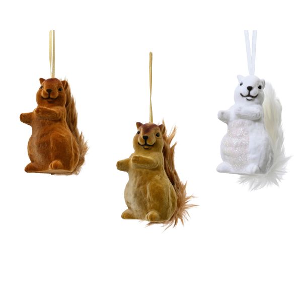 Jõuluehe SHINE SQUIRREL 11cm, mix