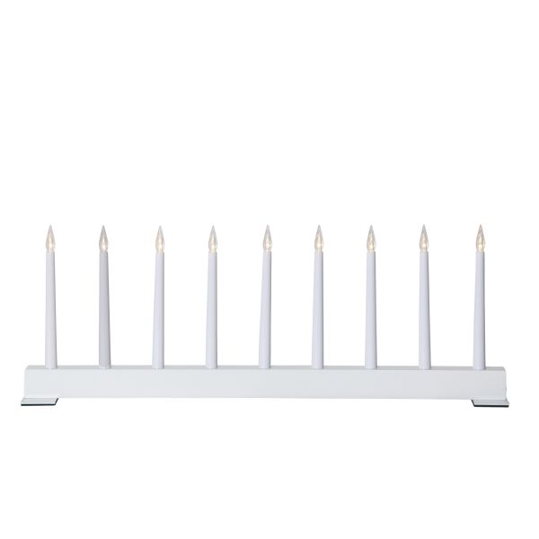 Подсвечник JAZZ SLIM H18,5см, белый