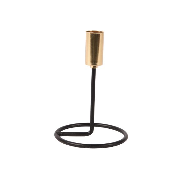 Candlestick SHINE AWAY H13,5cm, black