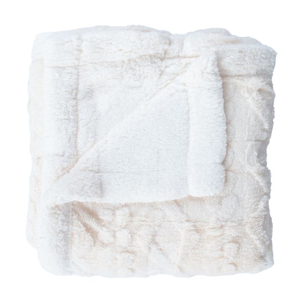 Plaid ULTIMATE BRAID 200x230cm, white