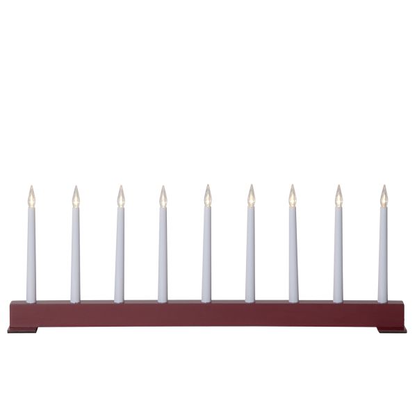 Подсвечник JAZZ SLIM H18,5см, красный