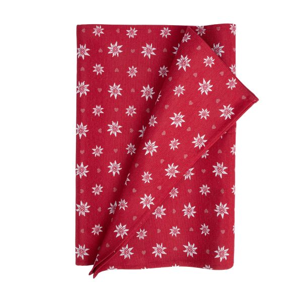 Table mat HOLLY 43x116cm, red Edelweiss