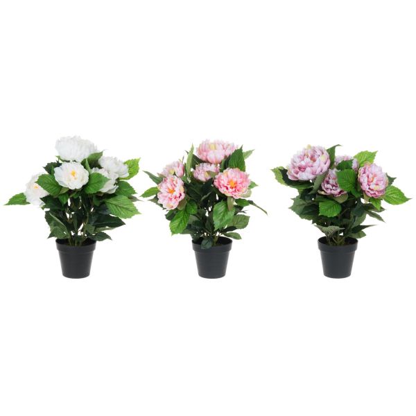 Kunstlill PEONY H45cm, mix
