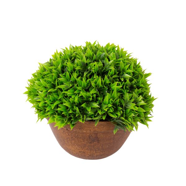 Искусственный цветок GREENLAND в горшке, коричневый