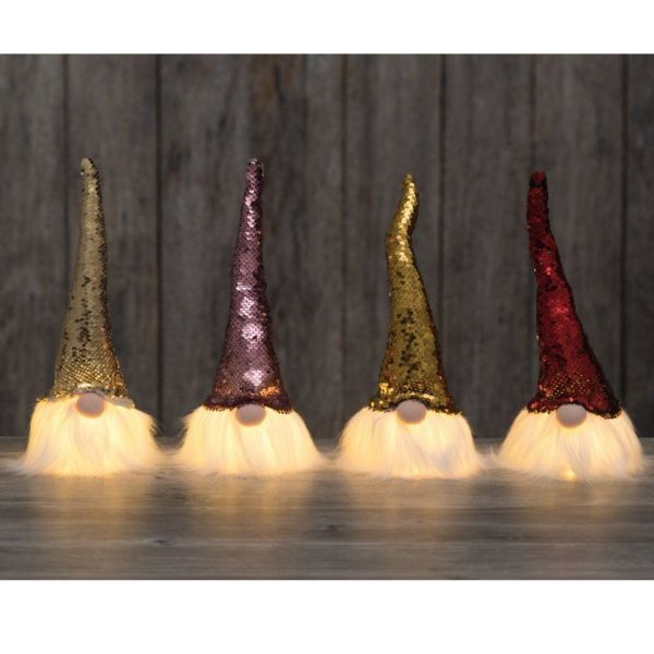 Päkapikk WINTERIA 30cm LED-valgustusega