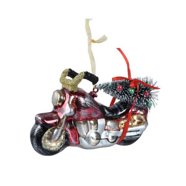 Jõuluehe SHINE BIKE 12cm, klaas