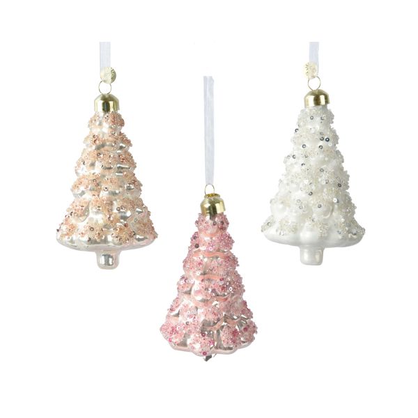 Jõuluehe SHINE SNOWTREE H11cm, klaas, mix