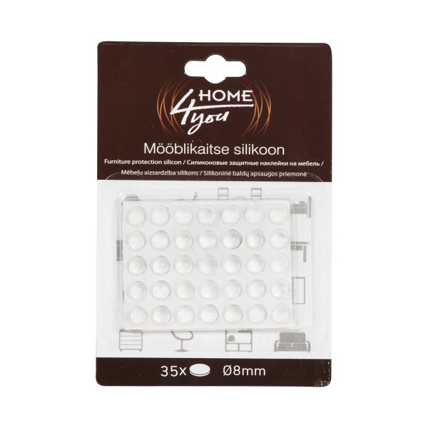 Mööblikaitse silikoon D8mm, 35tk