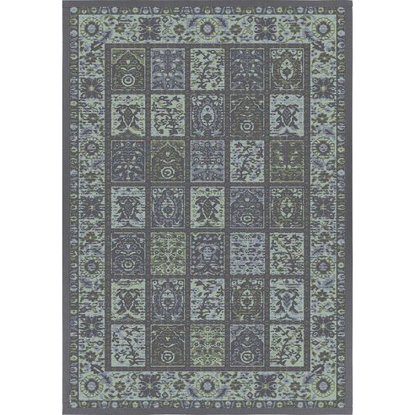 Carpet KALVI 200x300cm, grey/blue
