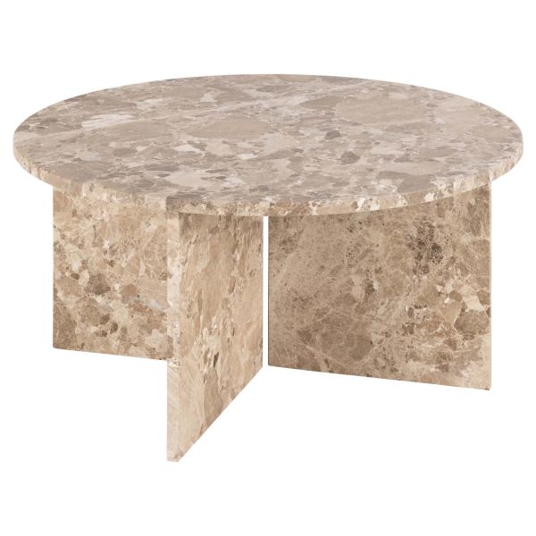 Coffee table VEGA D90xH42cm, light brown