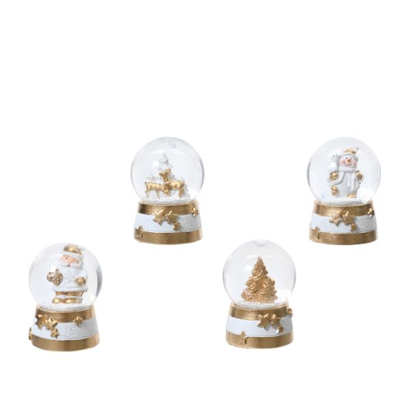 Snow globe SHINE SNOW D4,5xH6,2cm, mix