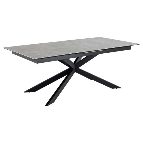 Dining table IRWINE 200/240x100xH76cm, grey