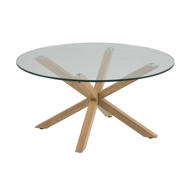 Coffee table HEAVEN D82xH40cm, oak