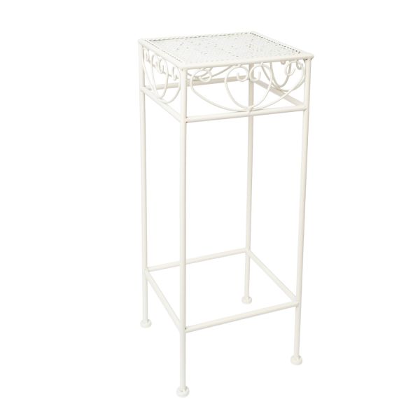 Flower stand SANDY 23x23xH60cm, antique white