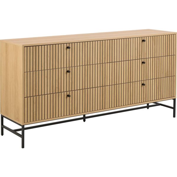 Chest of drawers ALBANY 157,9x40xH80,4cm, natural